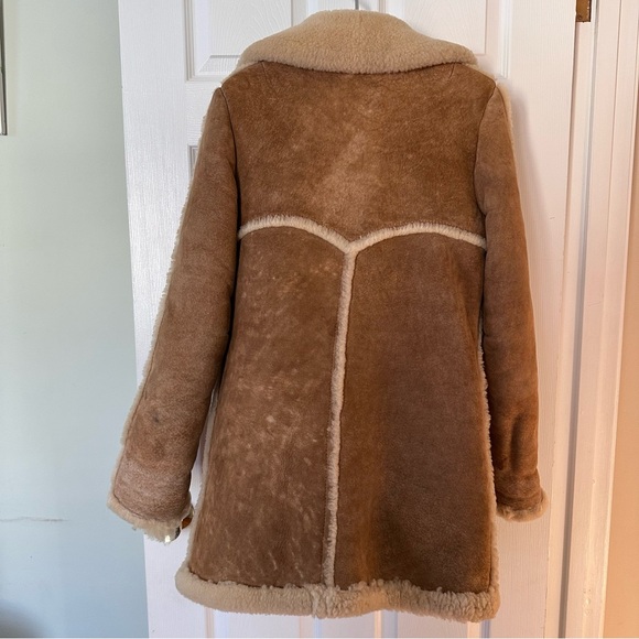Vintage Remy Sheepskin Shearling Coat Women Size 10 Made in USA Western Rancher - Picture 2 of 16